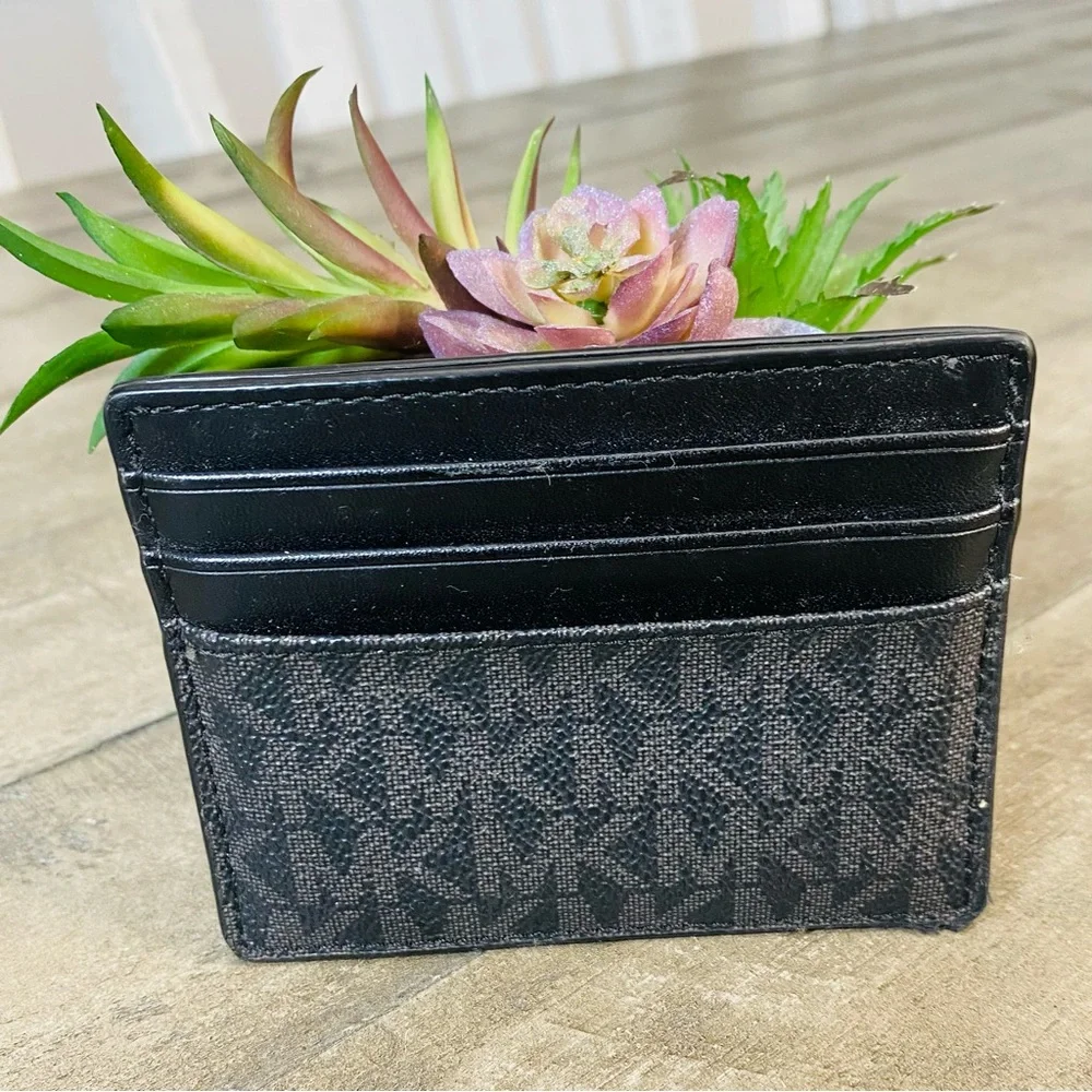 MICHAEL KORS OUTLET Cooper Signature Logo Card Case